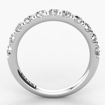 Curved Diamond Tracer Wedding Band .90ct